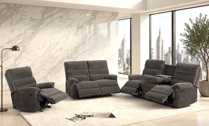 Albert51 - 3PC Reclining Set (Brown)  (ETA: 10/21)