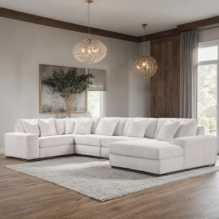 SEASONS BEIGE 5PC Sectional