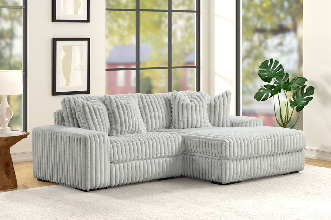 SUNDAY2 GRAY 2PC Sectional