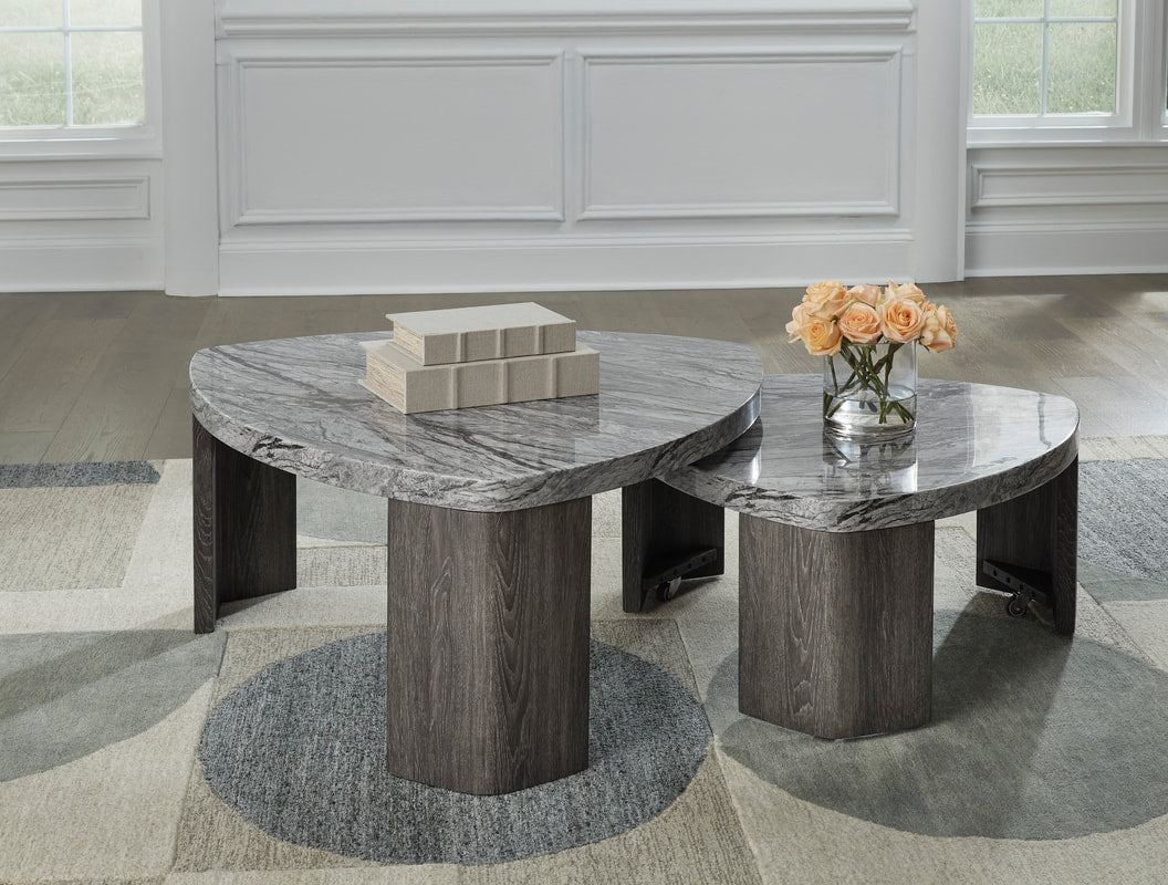 Ashley T600-0 - Stacked Cocktail Table