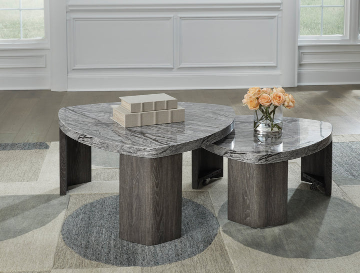 Ashley T600-0 - Stacked Cocktail Table