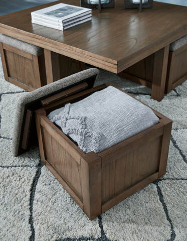 Ashley T738-20 Cocktail Table w/Stools