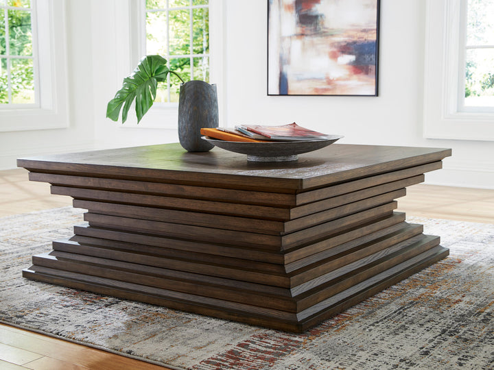 Ashley T821-8 - Oversized Cocktail Table (ETA: 9/2)
