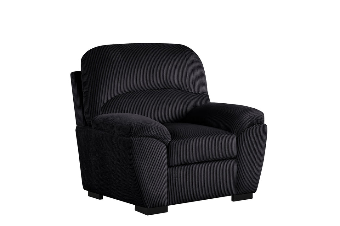 Tiffany10 Black - 2PC or 3PC Living Room Set