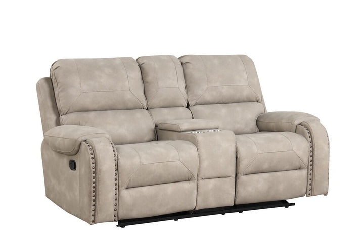 Titan1002-Stone OVERSIZED 3pc Reclining Set