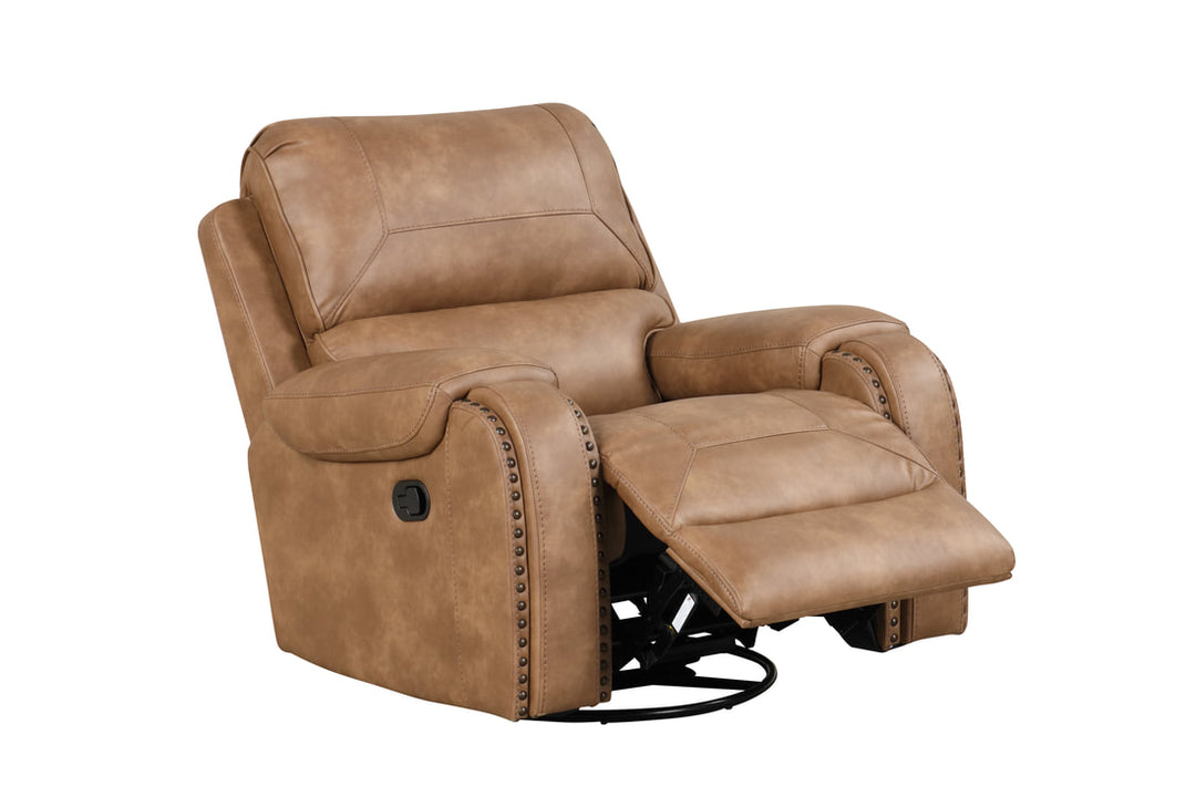 Titan2002-Saddle OVERSIZED 3pc Reclining Set