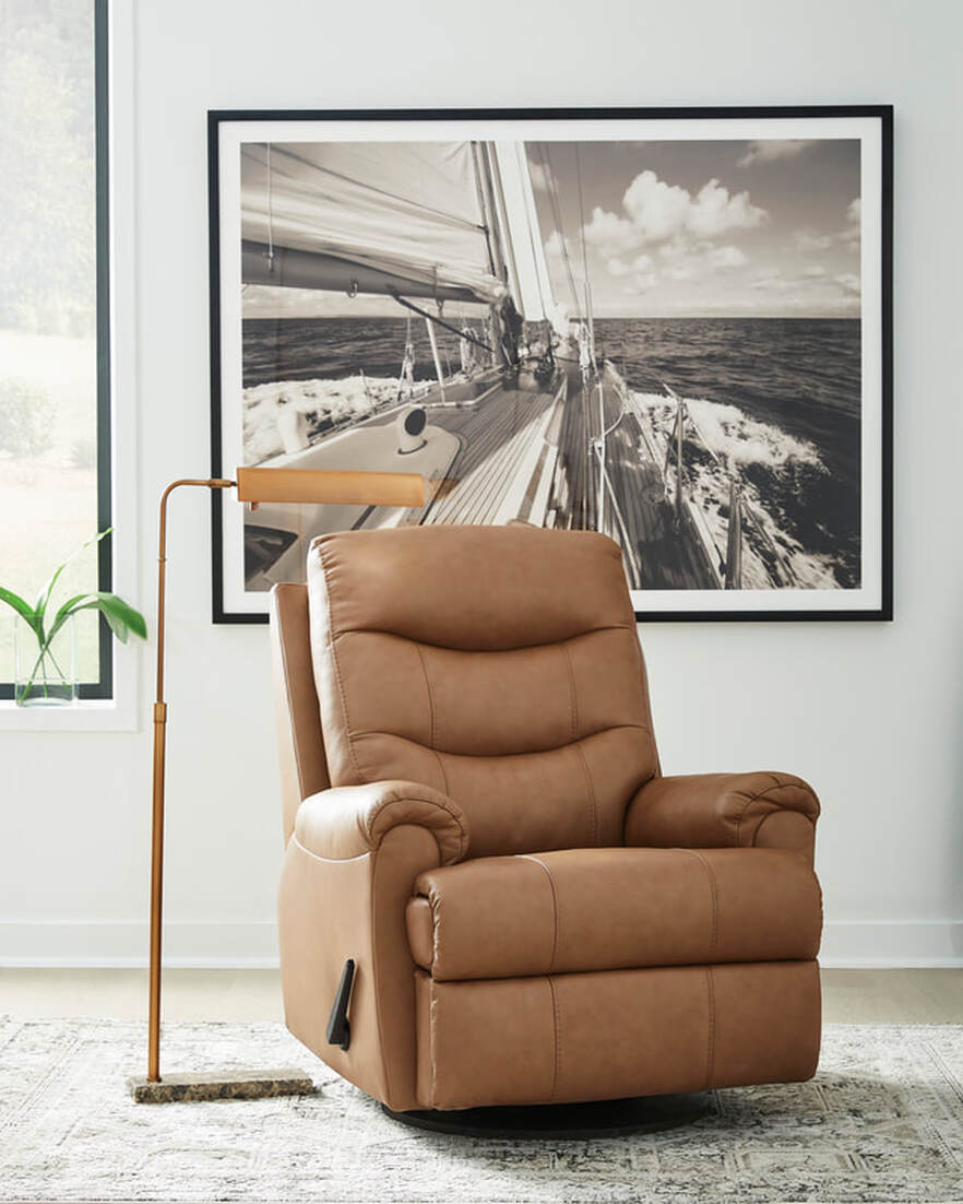U1340161 - Swivel Recliner (TOP GRAIN LEATHER)