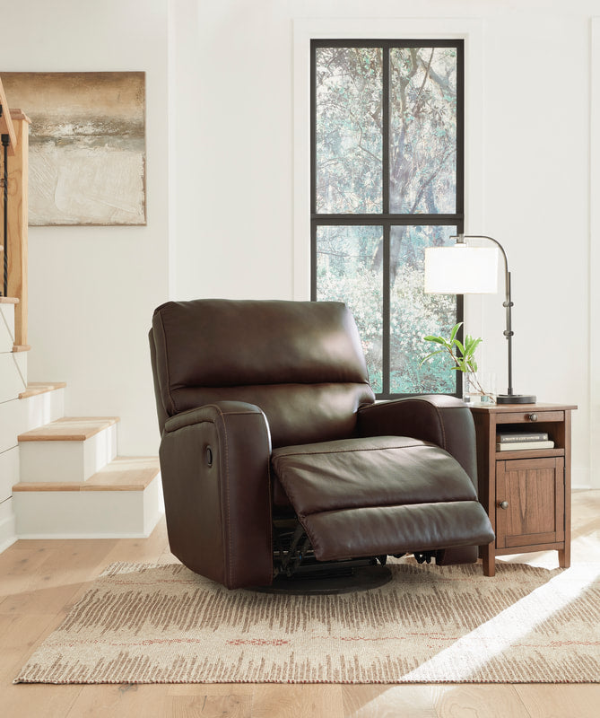 U4480561 - Leather Swivel Glider Recliner