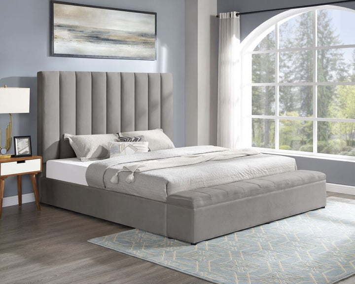 Valencia - Gray Platform Bed